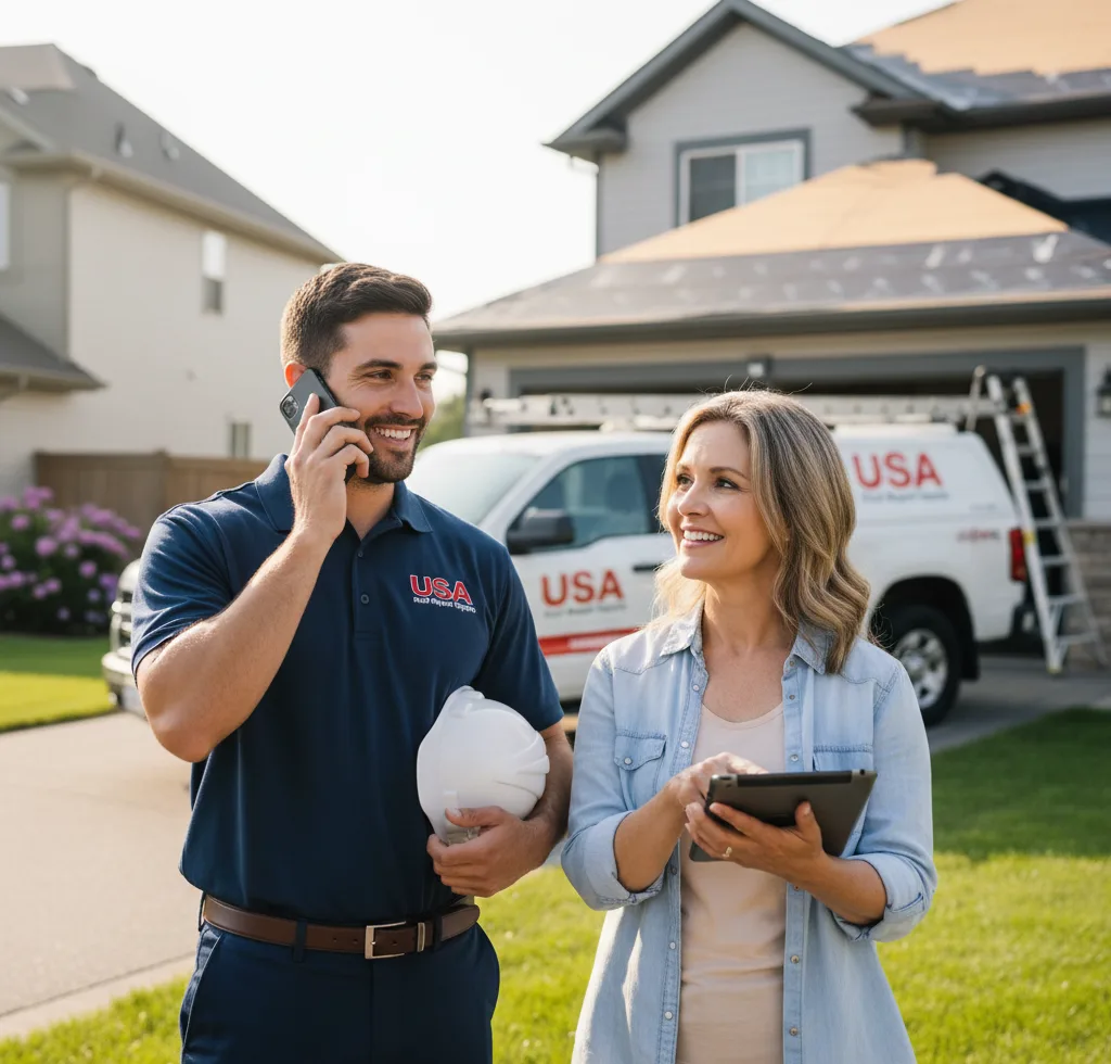 USA Roof Repair Experts customer support in Russell